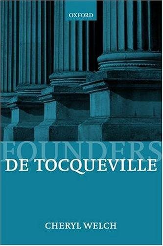 Couverture : De Tocqueville (Founders of Modern Political and Social Thought)