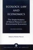 Couverture : Ecology, law and economics