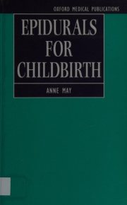 Couverture : Epidurals for childbirth