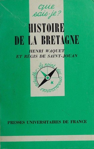 Couverture : Histoire de la Bretagne