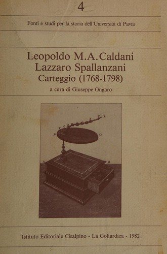 Couverture : Carteggio (1768-1798)