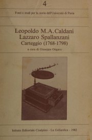 Couverture : Carteggio (1768-1798)