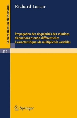 Couverture : Propagation des singularite s des solutions d'equations pseudo-diffe rentielles a   caracte ristiques de multiplicite s variables