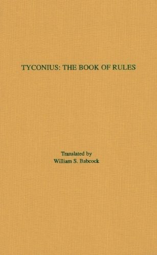 Couverture : Tyconius, The book of rules