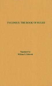 Couverture : Tyconius, The book of rules