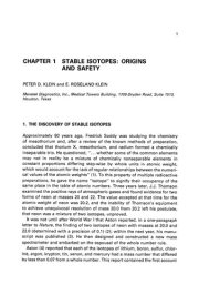 Couverture : Stable isotopes in pharmaceutical research