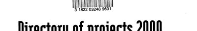 Couverture : Directory of projects 2000