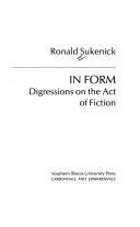 Couverture : In form, digressions on the act of fiction