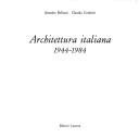 Couverture : Architettura italiana