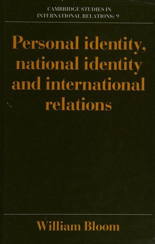 Couverture : Personal identity, national identity and international relations