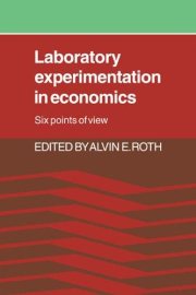 Couverture : Laboratory Experimentation in Economics