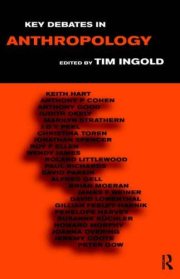 Couverture : Key debates in anthropology