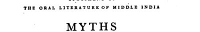 Couverture : Myths of middle India