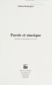 Couverture : Parole et musique
