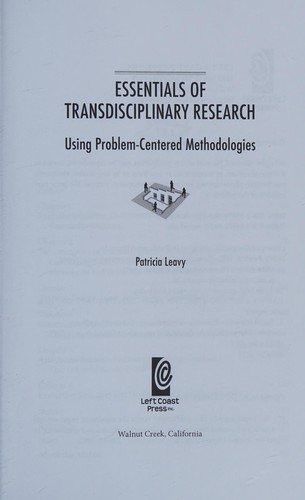 Couverture : Essentials of transdisciplinary research