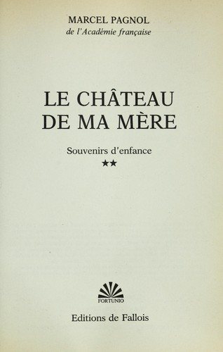 Couverture : Souvenirs d'enfance