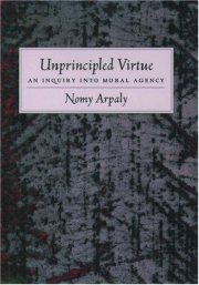 Couverture : Unprincipled virtue
