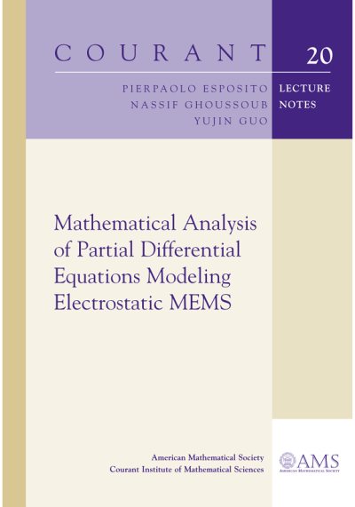 Couverture : Mathematical analysis of partial differential equations modeling electrostatic MEMS