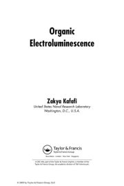 Couverture : Organic electroluminescence