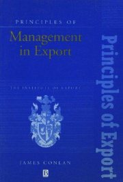 Couverture : Principles of management in export