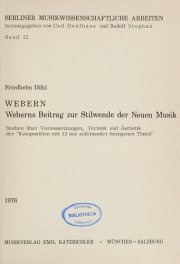 Couverture : Webern