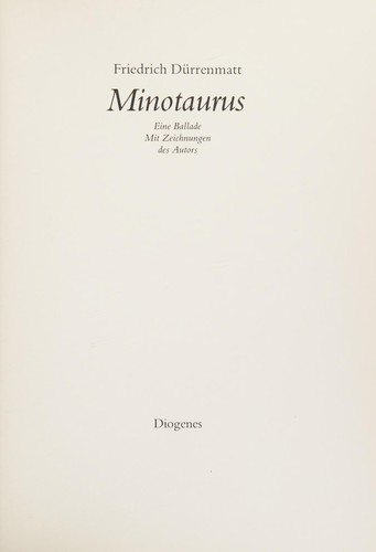 Couverture : Minotaurus