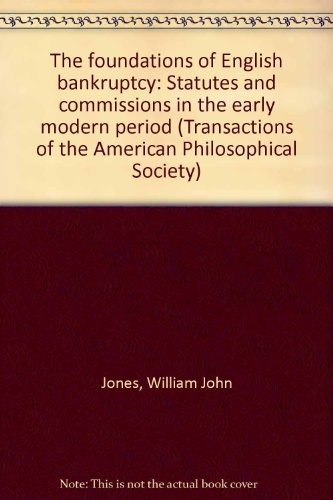 Couverture : The foundations of English bankruptcy