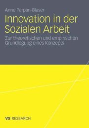 Couverture : Innovation in der Sozialen Arbeit