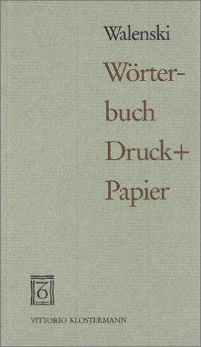 Couverture : Wörterbuch Druck + Papier