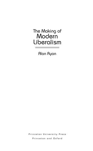 Couverture : The Making of Modern Liberalism