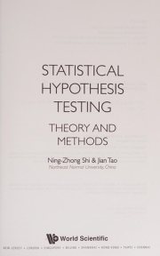 Couverture : Statistical hypothesis testing