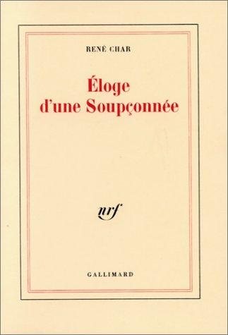 Couverture : Eloge d'une soupçonnée