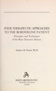 Couverture : Four therapeutic approaches to the borderline patient