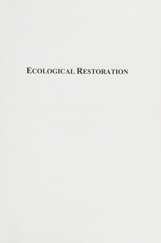 Couverture : Ecological restoration
