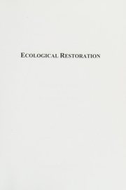 Couverture : Ecological restoration