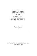 Couverture : Semantics of the English subjunctive
