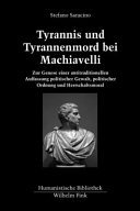 Couverture : Tyrannis und Tyrannenmord bei Machiavelli
