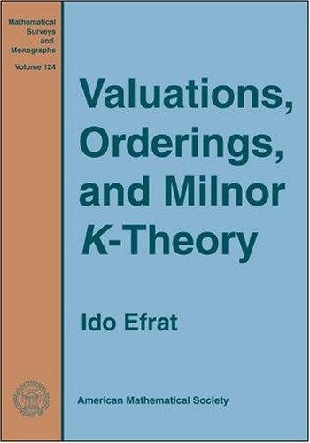 Couverture : Valuations, orderings, and Milnor K-theory