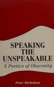 Couverture : Speaking the unspeakable