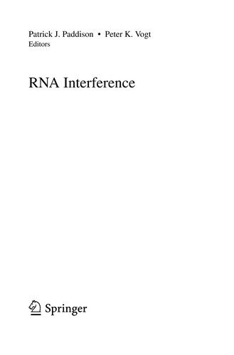 Couverture : RNA Interference