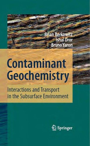 Couverture : Contaminant geochemistry