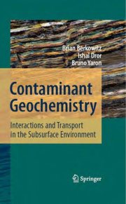Couverture : Contaminant geochemistry