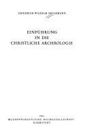 Couverture : Einführung in die christliche Archäologie