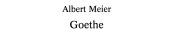 Couverture : Goethe