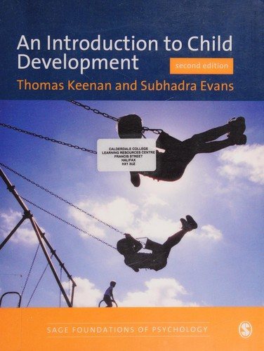 Couverture : An introduction to child development
