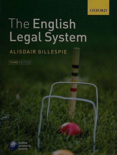 Couverture : The English Legal System