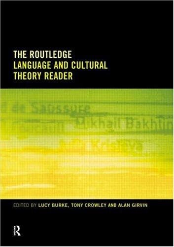 Couverture : The routledge language and cultural theory reader