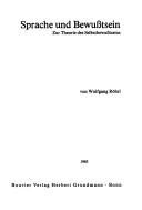 Couverture : Sprache und Bewusstsein