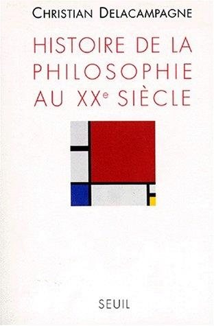 Couverture : Histoire de la philosophie au XXe siècle
