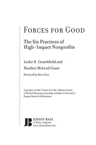 Couverture : Forces for Good